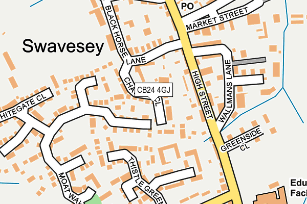 CB24 4GJ map - OS OpenMap – Local (Ordnance Survey)