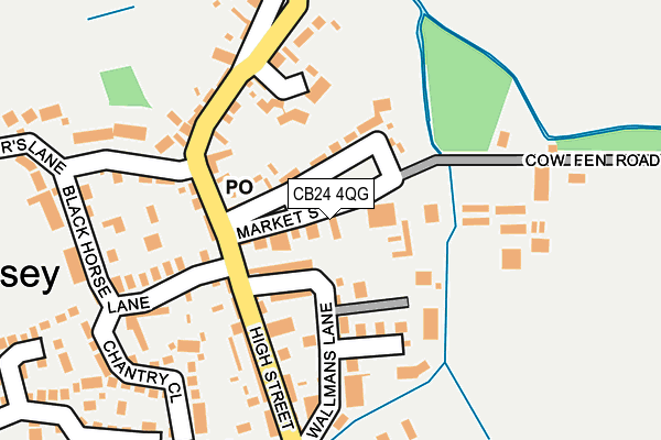 CB24 4QG map - OS OpenMap – Local (Ordnance Survey)