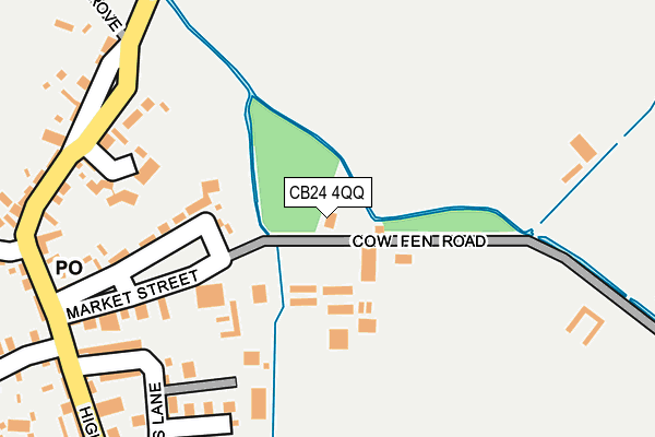 CB24 4QQ map - OS OpenMap – Local (Ordnance Survey)