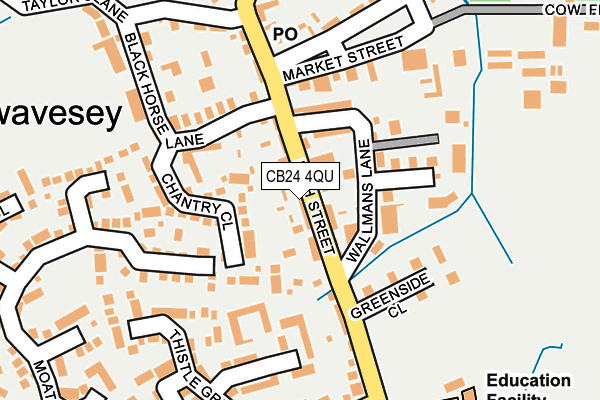 CB24 4QU map - OS OpenMap – Local (Ordnance Survey)