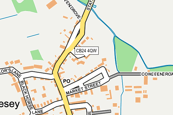 CB24 4QW map - OS OpenMap – Local (Ordnance Survey)