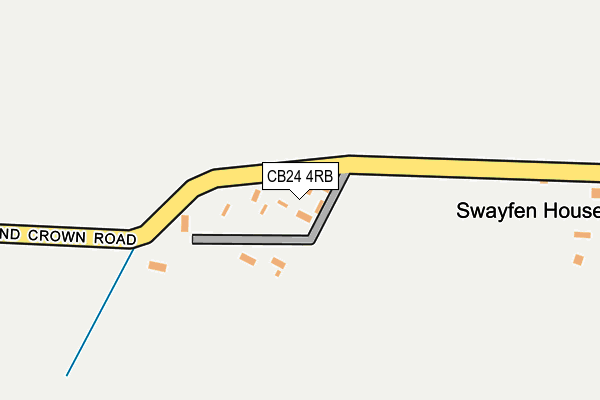 CB24 4RB map - OS OpenMap – Local (Ordnance Survey)
