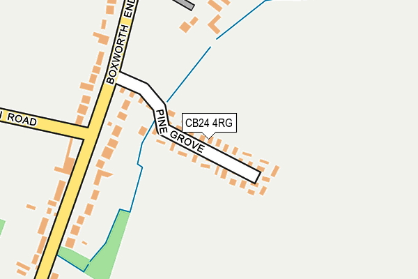 CB24 4RG map - OS OpenMap – Local (Ordnance Survey)