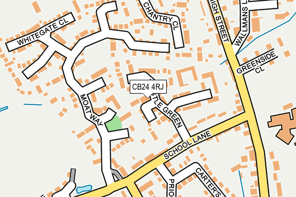 CB24 4RJ map - OS OpenMap – Local (Ordnance Survey)