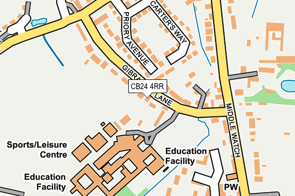 CB24 4RR map - OS OpenMap – Local (Ordnance Survey)