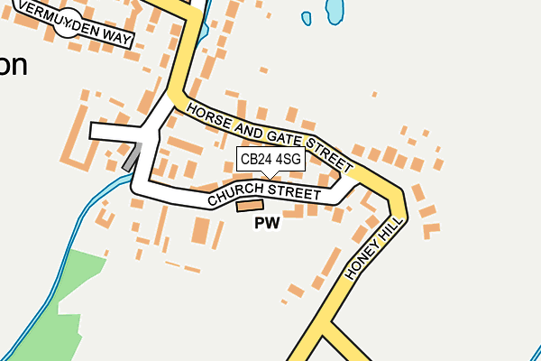 CB24 4SG map - OS OpenMap – Local (Ordnance Survey)