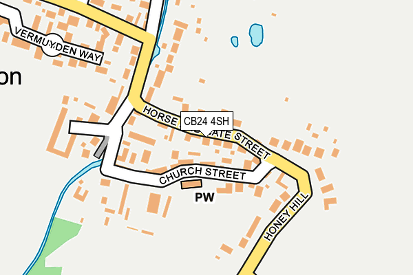 CB24 4SH map - OS OpenMap – Local (Ordnance Survey)