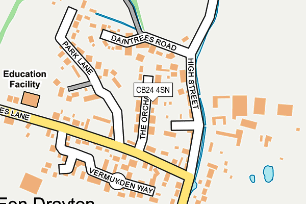 CB24 4SN map - OS OpenMap – Local (Ordnance Survey)