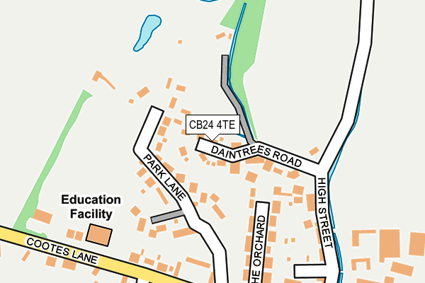 CB24 4TE map - OS OpenMap – Local (Ordnance Survey)
