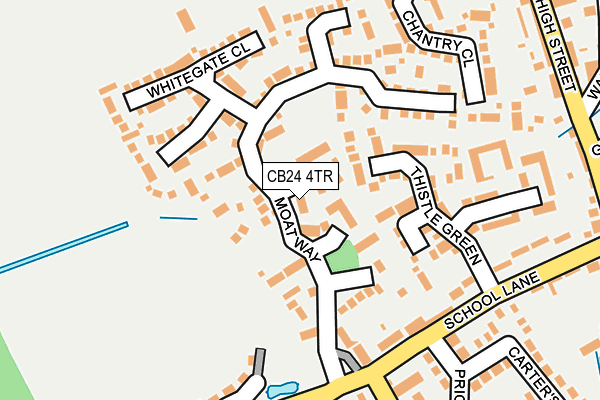 CB24 4TR map - OS OpenMap – Local (Ordnance Survey)