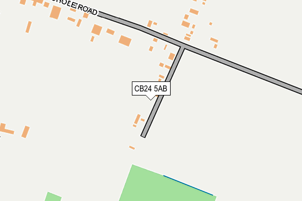 CB24 5AB map - OS OpenMap – Local (Ordnance Survey)