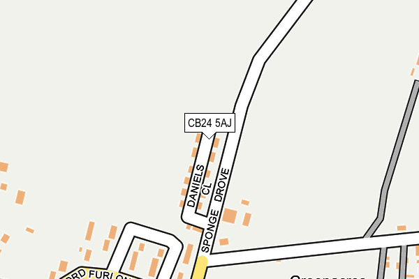 CB24 5AJ map - OS OpenMap – Local (Ordnance Survey)