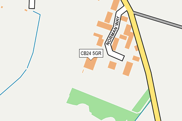 CB24 5GR map - OS OpenMap – Local (Ordnance Survey)