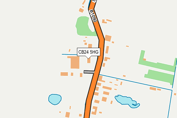 CB24 5HG map - OS OpenMap – Local (Ordnance Survey)