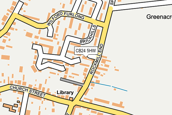 CB24 5HW map - OS OpenMap – Local (Ordnance Survey)