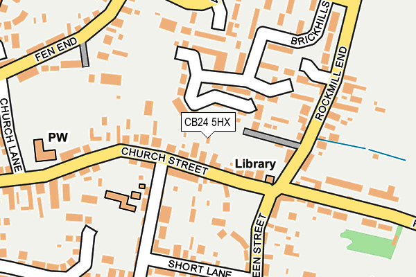 CB24 5HX map - OS OpenMap – Local (Ordnance Survey)
