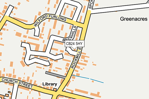 CB24 5HY map - OS OpenMap – Local (Ordnance Survey)