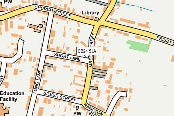 CB24 5JA map - OS OpenMap – Local (Ordnance Survey)