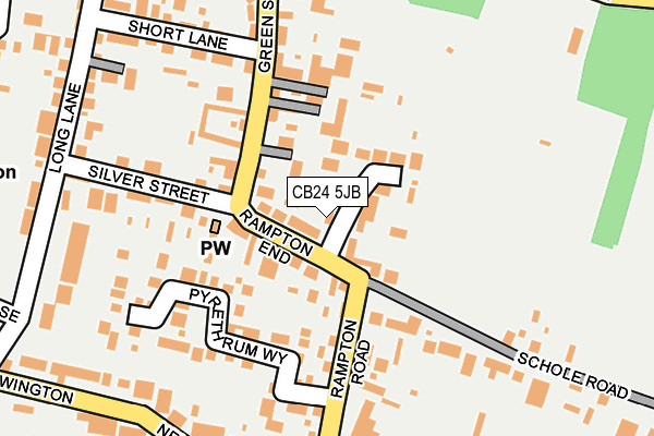 CB24 5JB map - OS OpenMap – Local (Ordnance Survey)