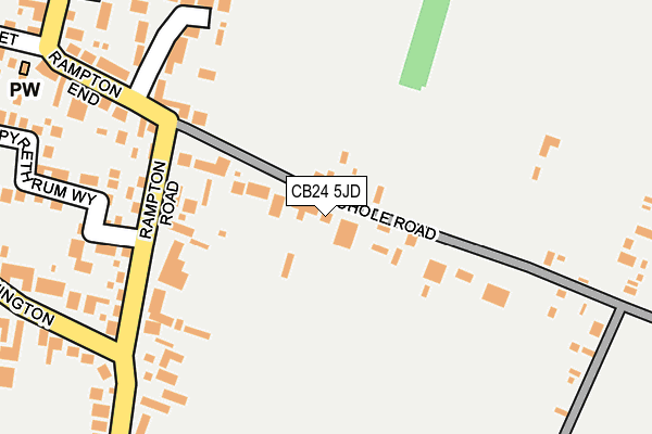CB24 5JD map - OS OpenMap – Local (Ordnance Survey)