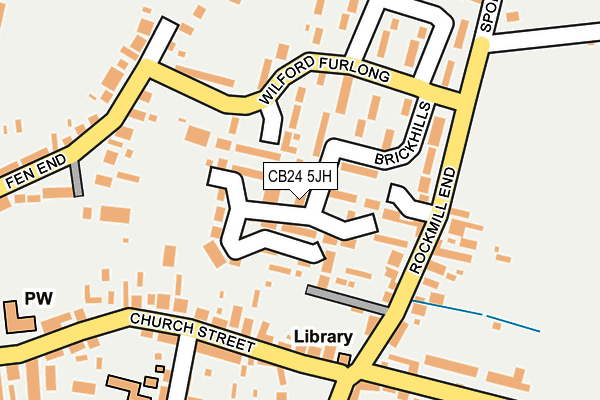 CB24 5JH map - OS OpenMap – Local (Ordnance Survey)