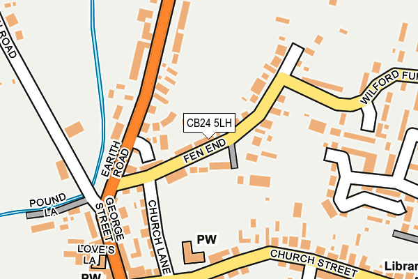 CB24 5LH map - OS OpenMap – Local (Ordnance Survey)