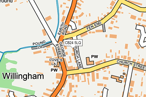 CB24 5LQ map - OS OpenMap – Local (Ordnance Survey)