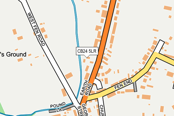 CB24 5LR map - OS OpenMap – Local (Ordnance Survey)