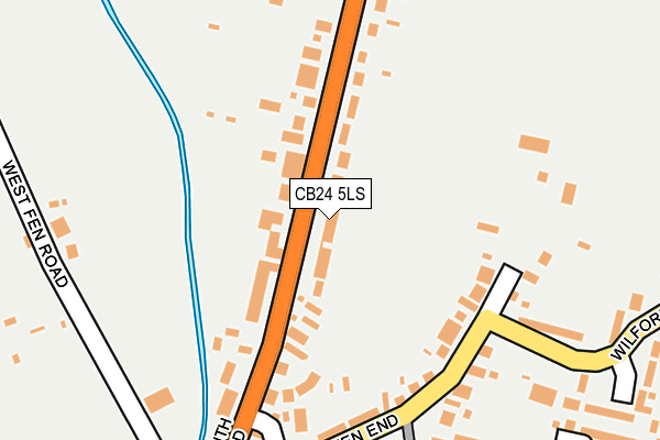 CB24 5LS map - OS OpenMap – Local (Ordnance Survey)