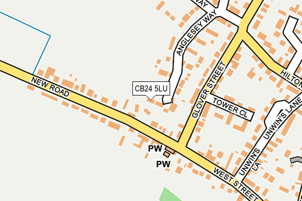 CB24 5LU map - OS OpenMap – Local (Ordnance Survey)