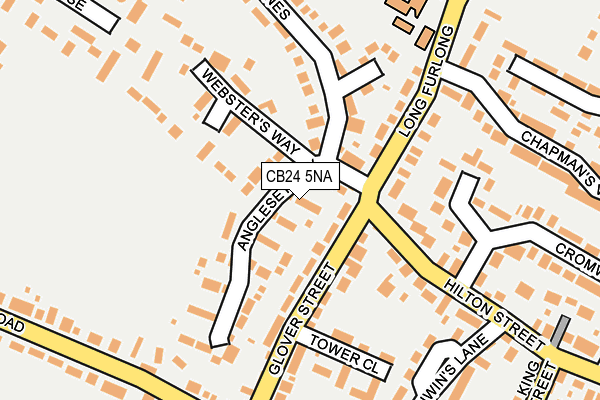 CB24 5NA map - OS OpenMap – Local (Ordnance Survey)