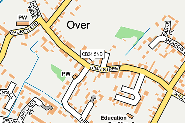 CB24 5ND map - OS OpenMap – Local (Ordnance Survey)