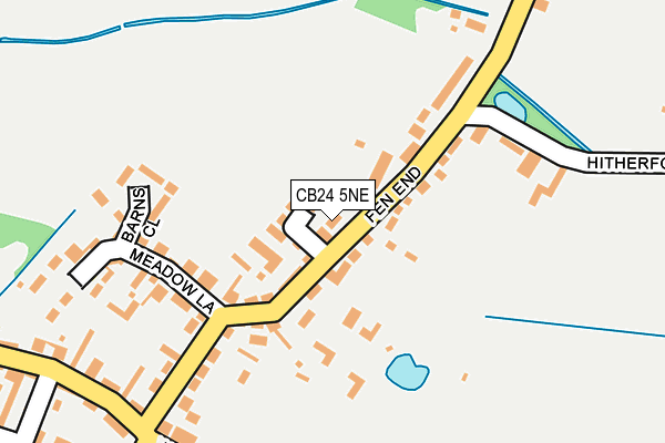 CB24 5NE map - OS OpenMap – Local (Ordnance Survey)