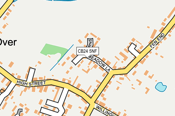 CB24 5NF map - OS OpenMap – Local (Ordnance Survey)