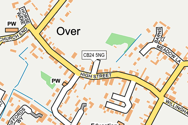 CB24 5NG map - OS OpenMap – Local (Ordnance Survey)