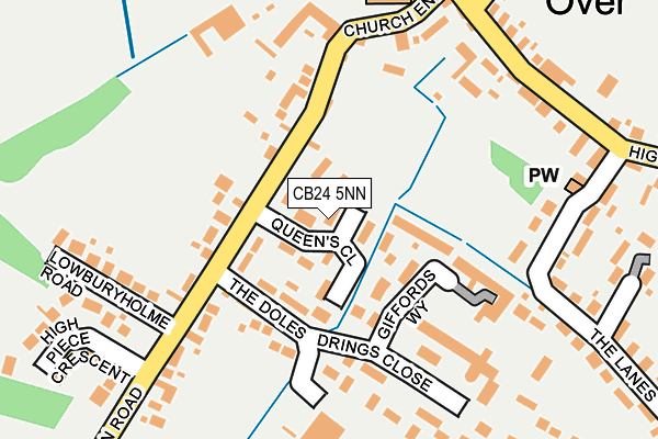 CB24 5NN map - OS OpenMap – Local (Ordnance Survey)