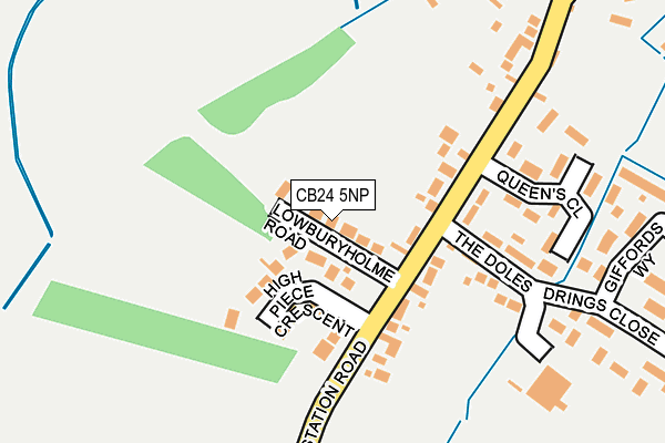 CB24 5NP map - OS OpenMap – Local (Ordnance Survey)