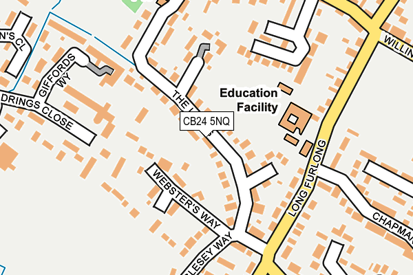 CB24 5NQ map - OS OpenMap – Local (Ordnance Survey)