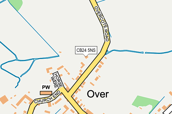 CB24 5NS map - OS OpenMap – Local (Ordnance Survey)