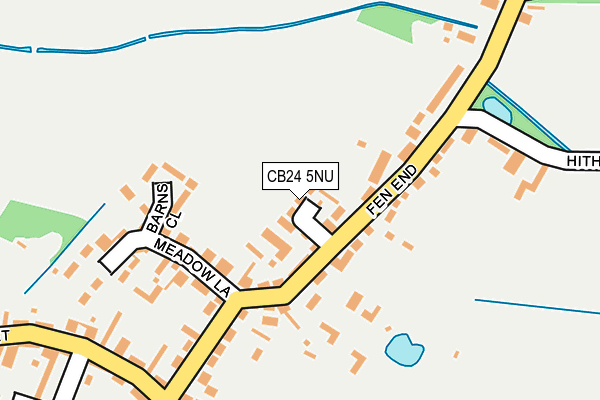 CB24 5NU map - OS OpenMap – Local (Ordnance Survey)