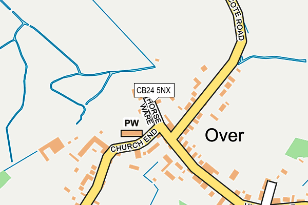 CB24 5NX map - OS OpenMap – Local (Ordnance Survey)