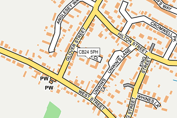 CB24 5PH map - OS OpenMap – Local (Ordnance Survey)