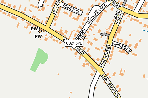 CB24 5PL map - OS OpenMap – Local (Ordnance Survey)