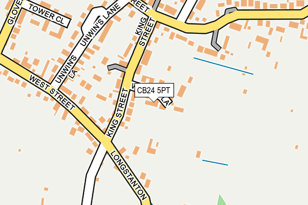 CB24 5PT map - OS OpenMap – Local (Ordnance Survey)