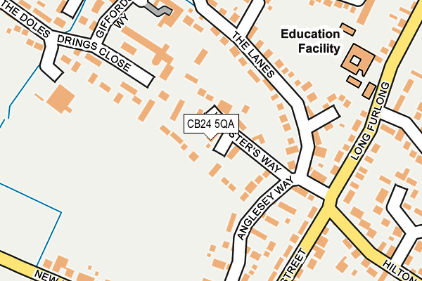 CB24 5QA map - OS OpenMap – Local (Ordnance Survey)