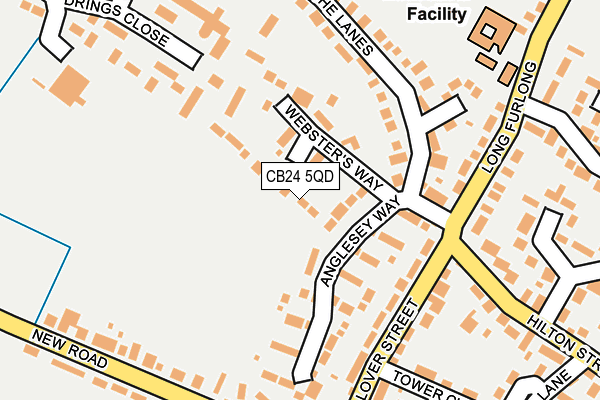 CB24 5QD map - OS OpenMap – Local (Ordnance Survey)