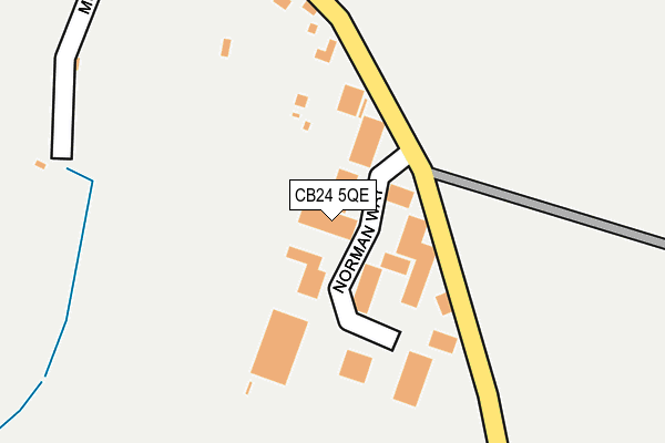 CB24 5QE map - OS OpenMap – Local (Ordnance Survey)