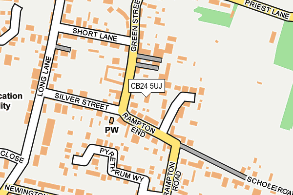 CB24 5UJ map - OS OpenMap – Local (Ordnance Survey)