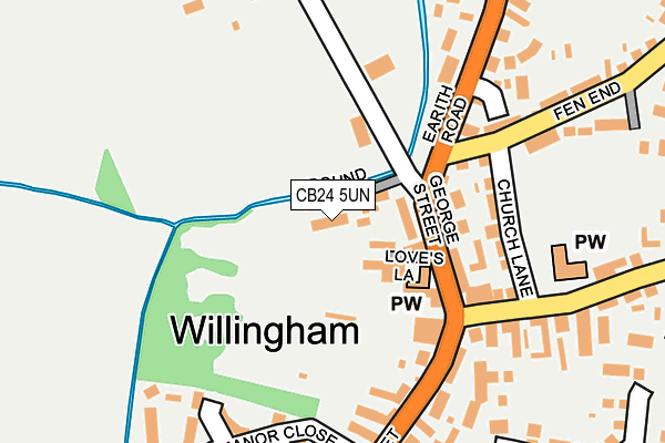 CB24 5UN map - OS OpenMap – Local (Ordnance Survey)