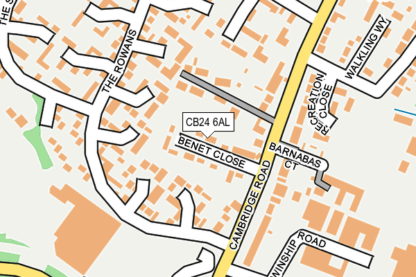 CB24 6AL map - OS OpenMap – Local (Ordnance Survey)
